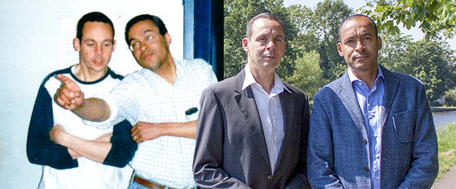 Boris en Alexis Eustatia in 1997 en nu